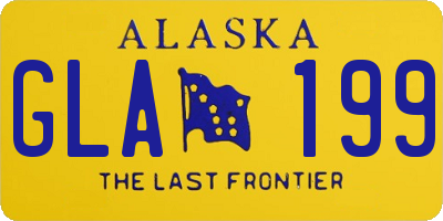 AK license plate GLA199