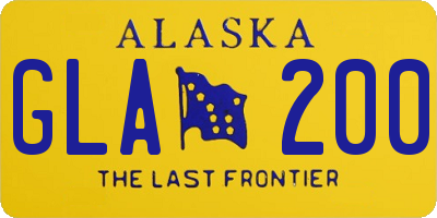 AK license plate GLA200