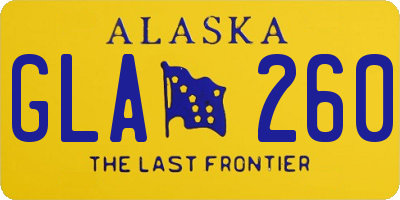 AK license plate GLA260
