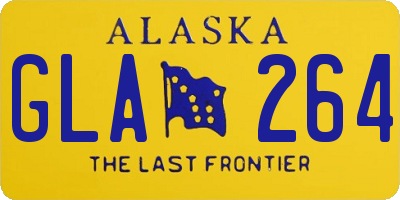 AK license plate GLA264