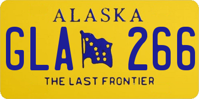 AK license plate GLA266