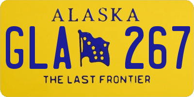 AK license plate GLA267