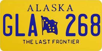 AK license plate GLA268
