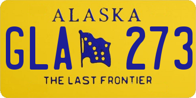 AK license plate GLA273