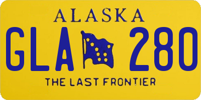 AK license plate GLA280