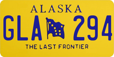 AK license plate GLA294