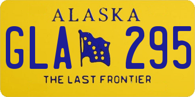 AK license plate GLA295