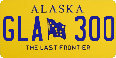 AK license plate GLA300