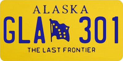 AK license plate GLA301