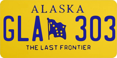 AK license plate GLA303