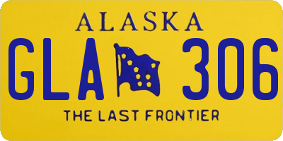 AK license plate GLA306