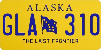 AK license plate GLA310