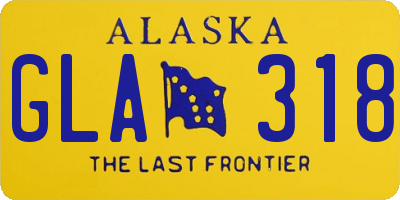 AK license plate GLA318