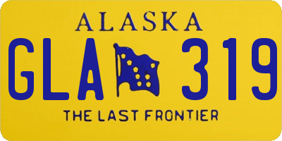 AK license plate GLA319