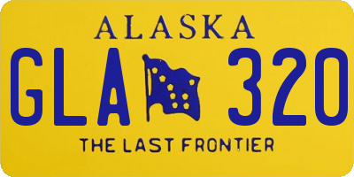AK license plate GLA320