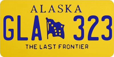 AK license plate GLA323