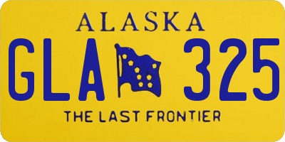 AK license plate GLA325