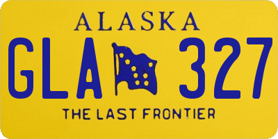 AK license plate GLA327