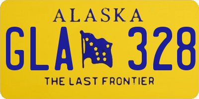 AK license plate GLA328