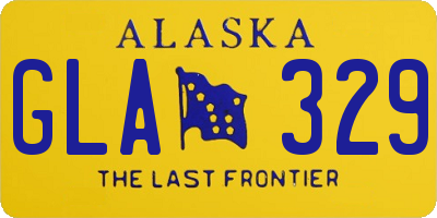 AK license plate GLA329