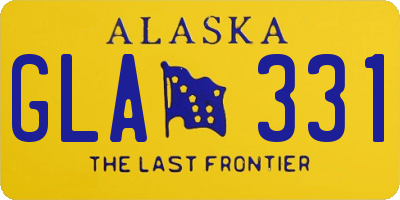 AK license plate GLA331