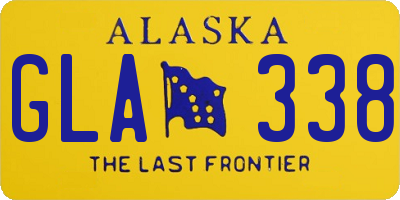 AK license plate GLA338