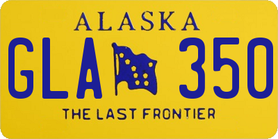 AK license plate GLA350