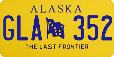 AK license plate GLA352