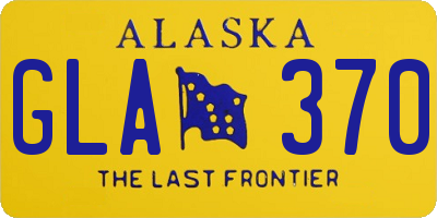AK license plate GLA370