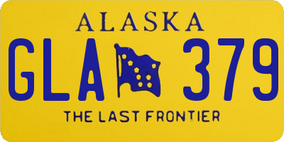 AK license plate GLA379