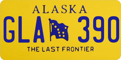 AK license plate GLA390