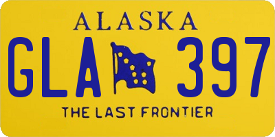 AK license plate GLA397