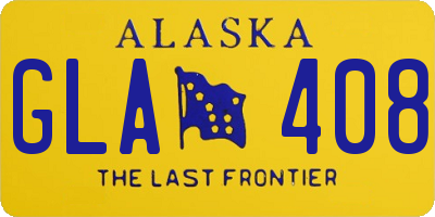 AK license plate GLA408