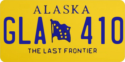 AK license plate GLA410