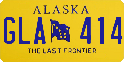 AK license plate GLA414