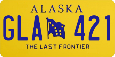 AK license plate GLA421