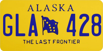 AK license plate GLA428