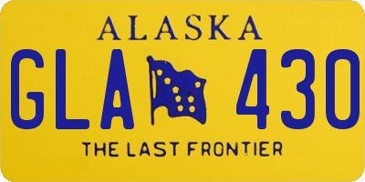 AK license plate GLA430