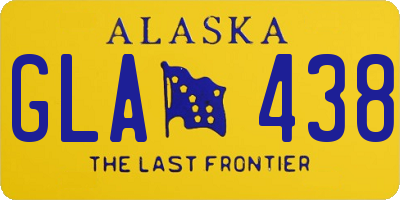 AK license plate GLA438