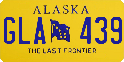 AK license plate GLA439