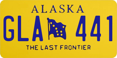 AK license plate GLA441