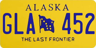 AK license plate GLA452