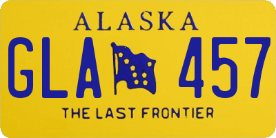 AK license plate GLA457