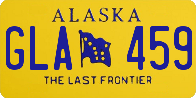 AK license plate GLA459
