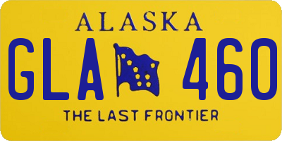 AK license plate GLA460