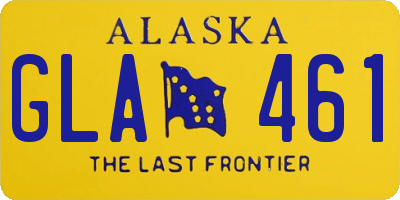 AK license plate GLA461