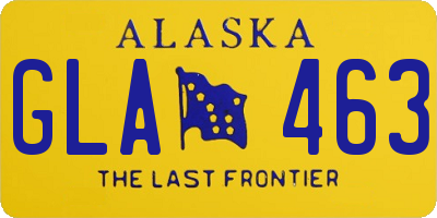 AK license plate GLA463