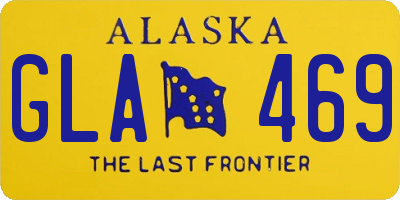 AK license plate GLA469