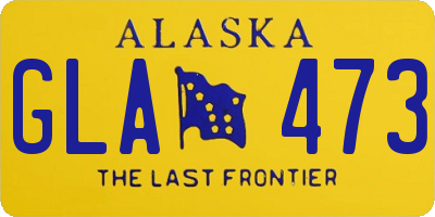 AK license plate GLA473