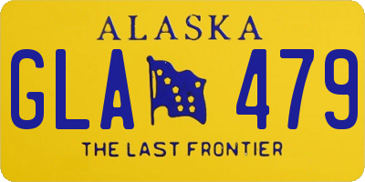 AK license plate GLA479
